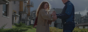 courier delivering package